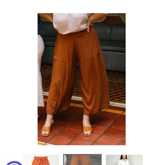 Noonday Collection Full Length Trouser in Amber - Picture 3 of 8